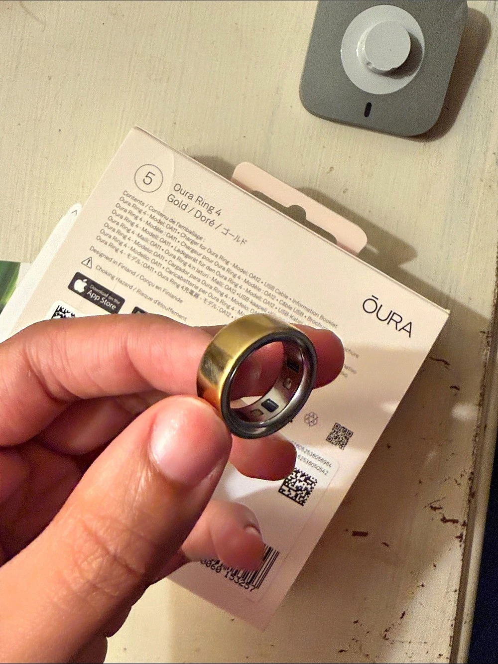 Oura Ring 4 Gold Size 5 Gold Ring